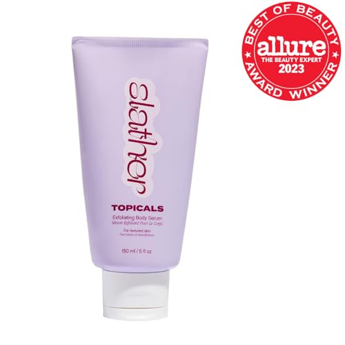 Topicals Slather texture closeup showing milky exfoliating formula