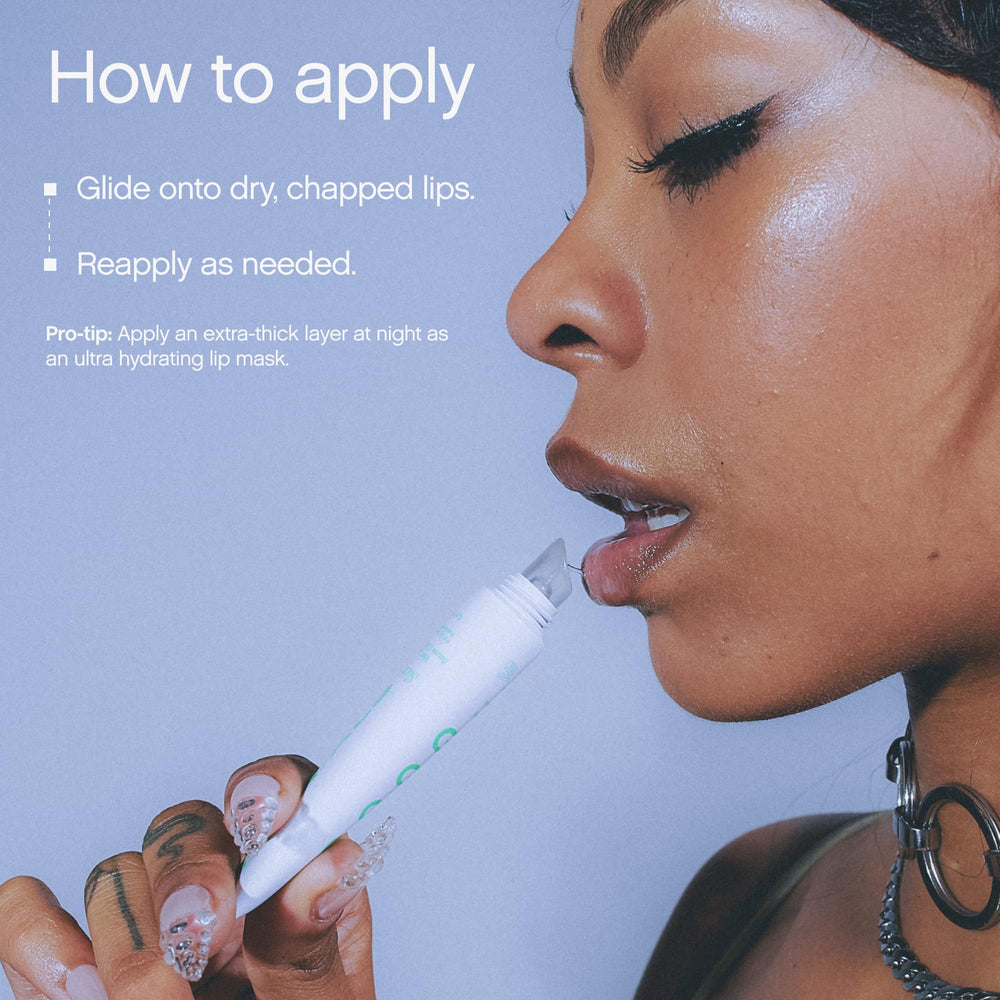 Topicals Slick Salve Mint Glossy Lip Balm close-up of smooth texture