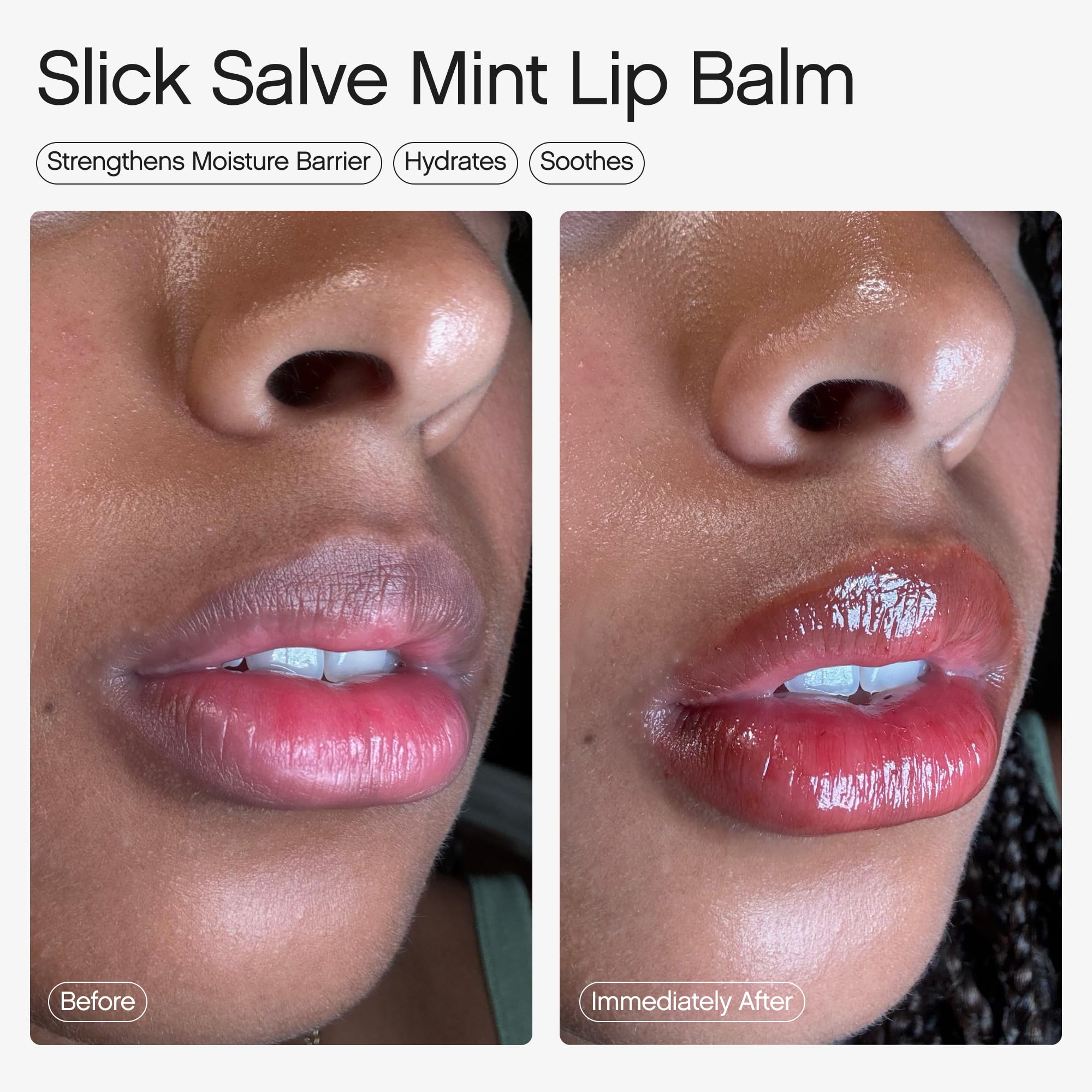 Topicals Slick Salve Mint Glossy Lip Balm mint aroma for refreshing feel