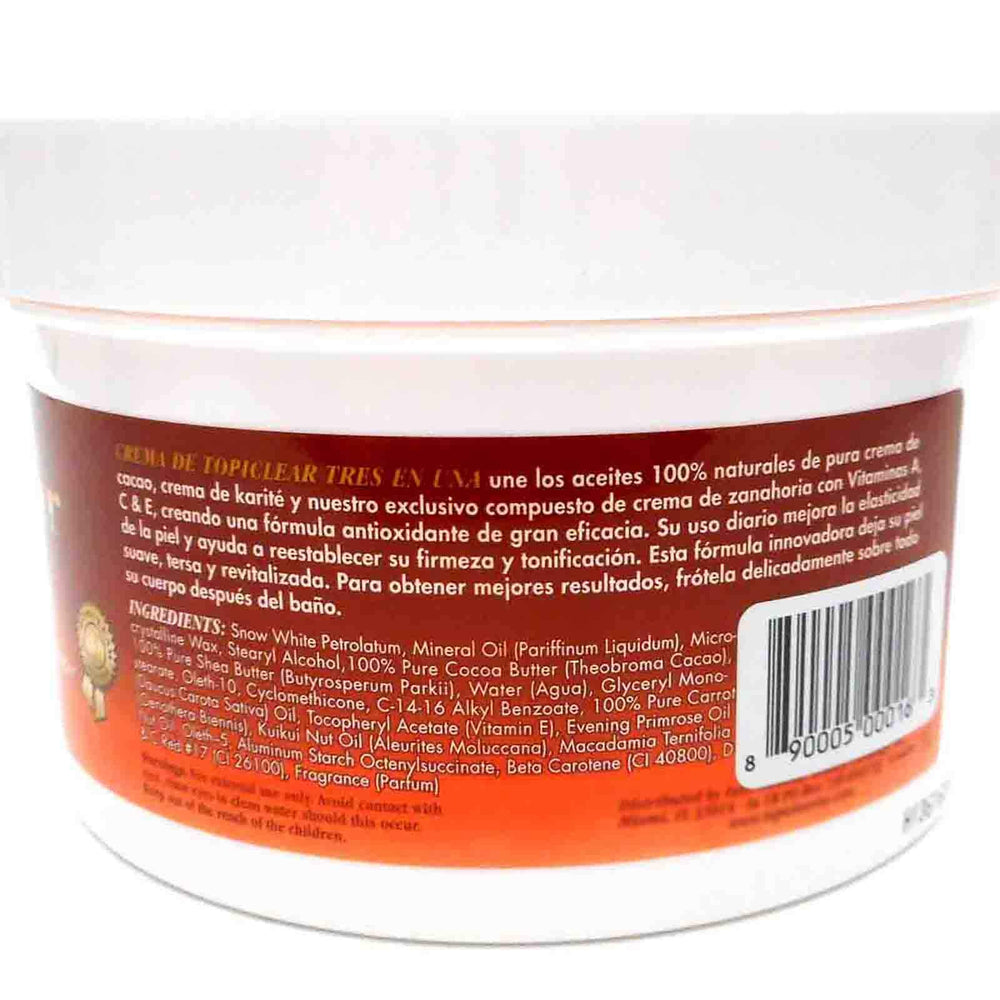 Topiclear 3 in 1 Creme bottle pour captures easy application and quick absorption