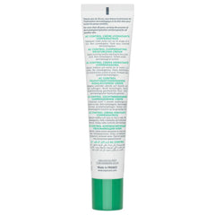 Topicrem AC cream swirl on skin demonstrates a balanced, gentle moisturizing texture.