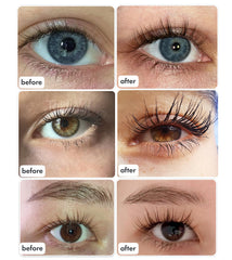 Toplash Eyelash Growth Serum brush application showing quick, easy nightly use.