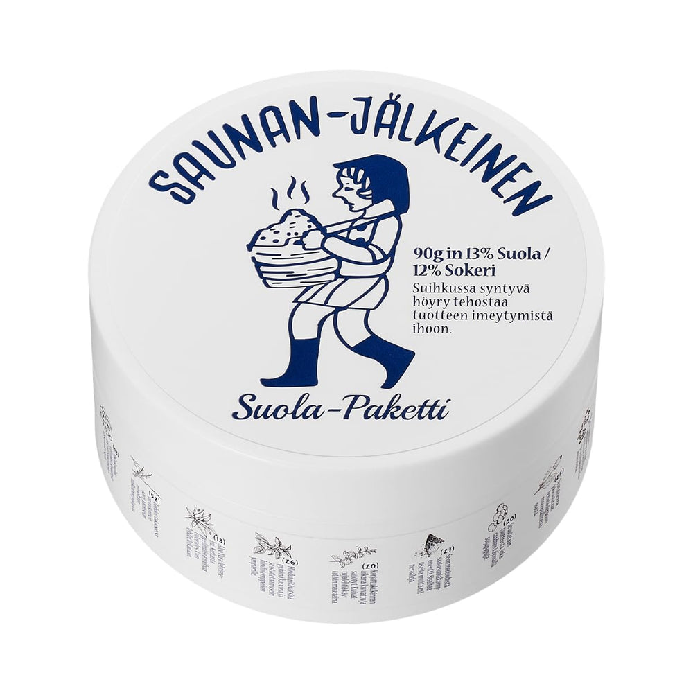 Torhop Saunan Heating Salt Mask packaging with spa vibes suggesting purifying cleanse.