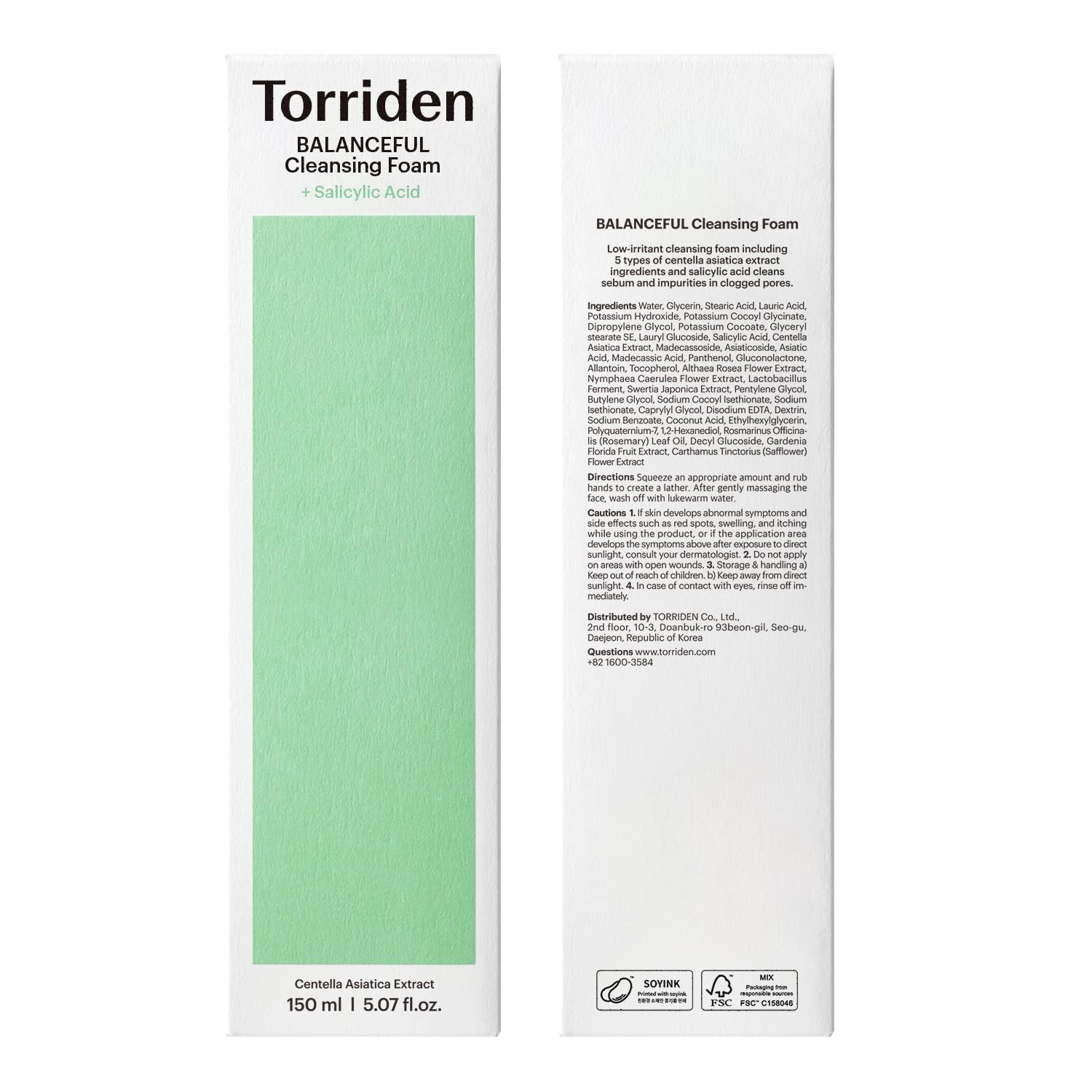 Torriden Balanceful morning skincare routine featuring the foam