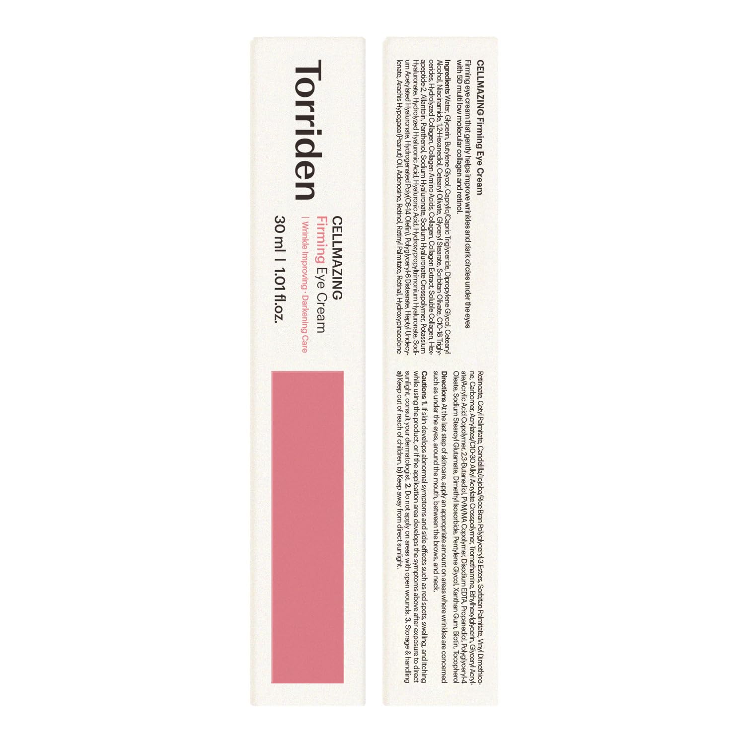 Torriden CELLMAZING nighttime routine eye cream in use