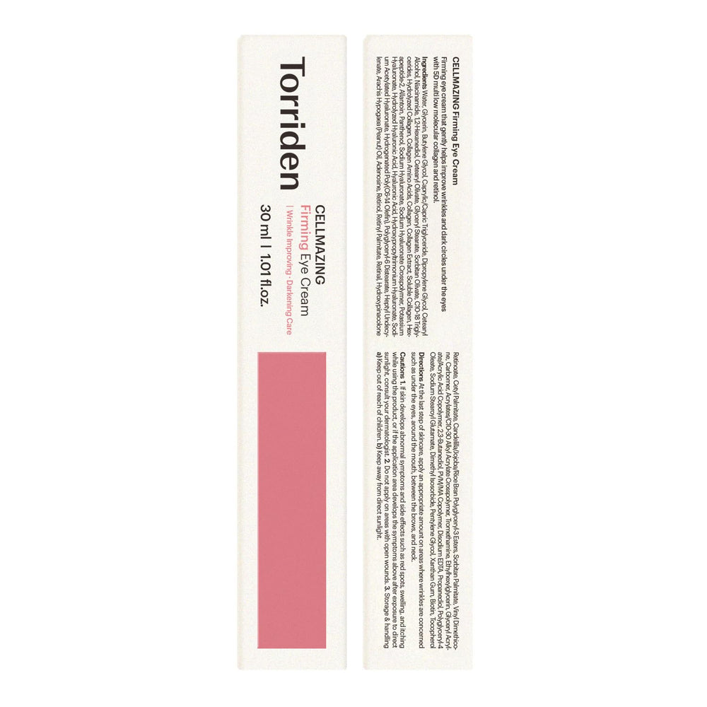 Torriden CELLMAZING nighttime routine eye cream in use