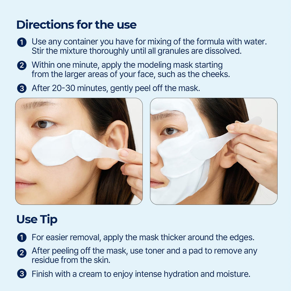 Torriden DIVE IN Modeling Mask FSC-certified packaging aligns with sustainable choices.