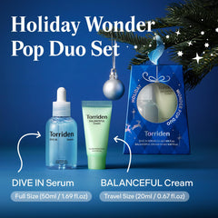 Torriden DIVE IN serum bottle highlights multi-weight hydration for plump skin.