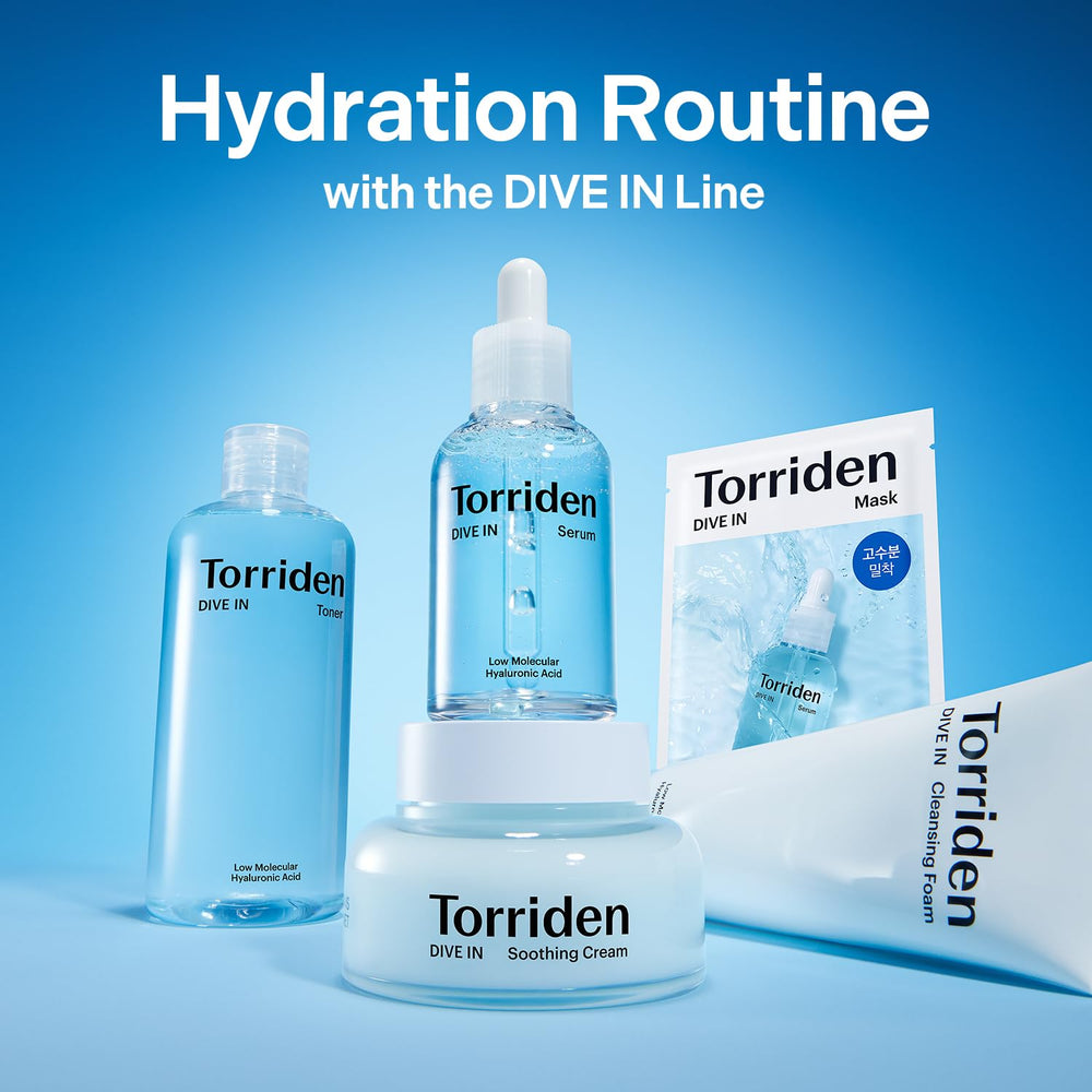 Torriden DIVE IN factory-sealed packaging for freshness.