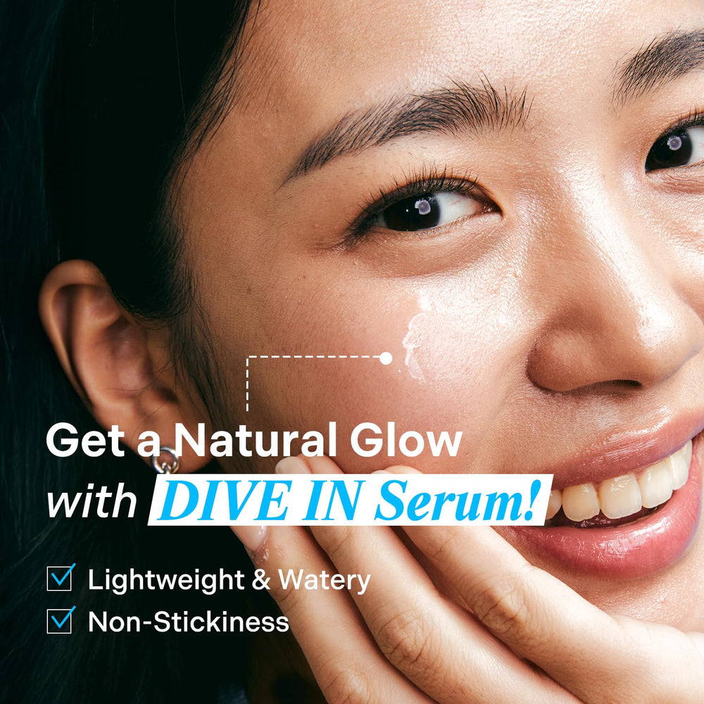 Torriden DIVE IN Serum texture close-up shows watery, fast-absorbing feel.