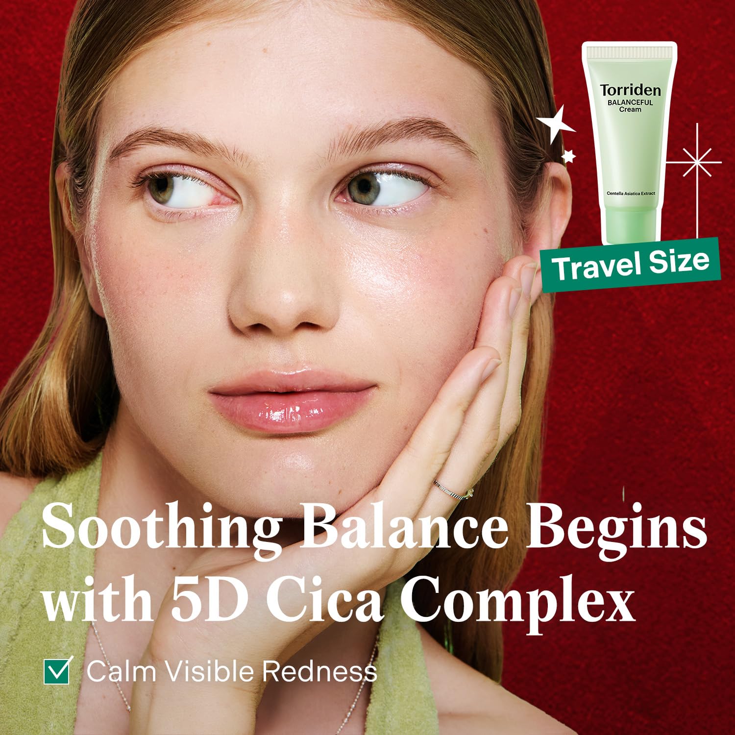 Torriden gift set packaging emphasizes sensitive skin safety.