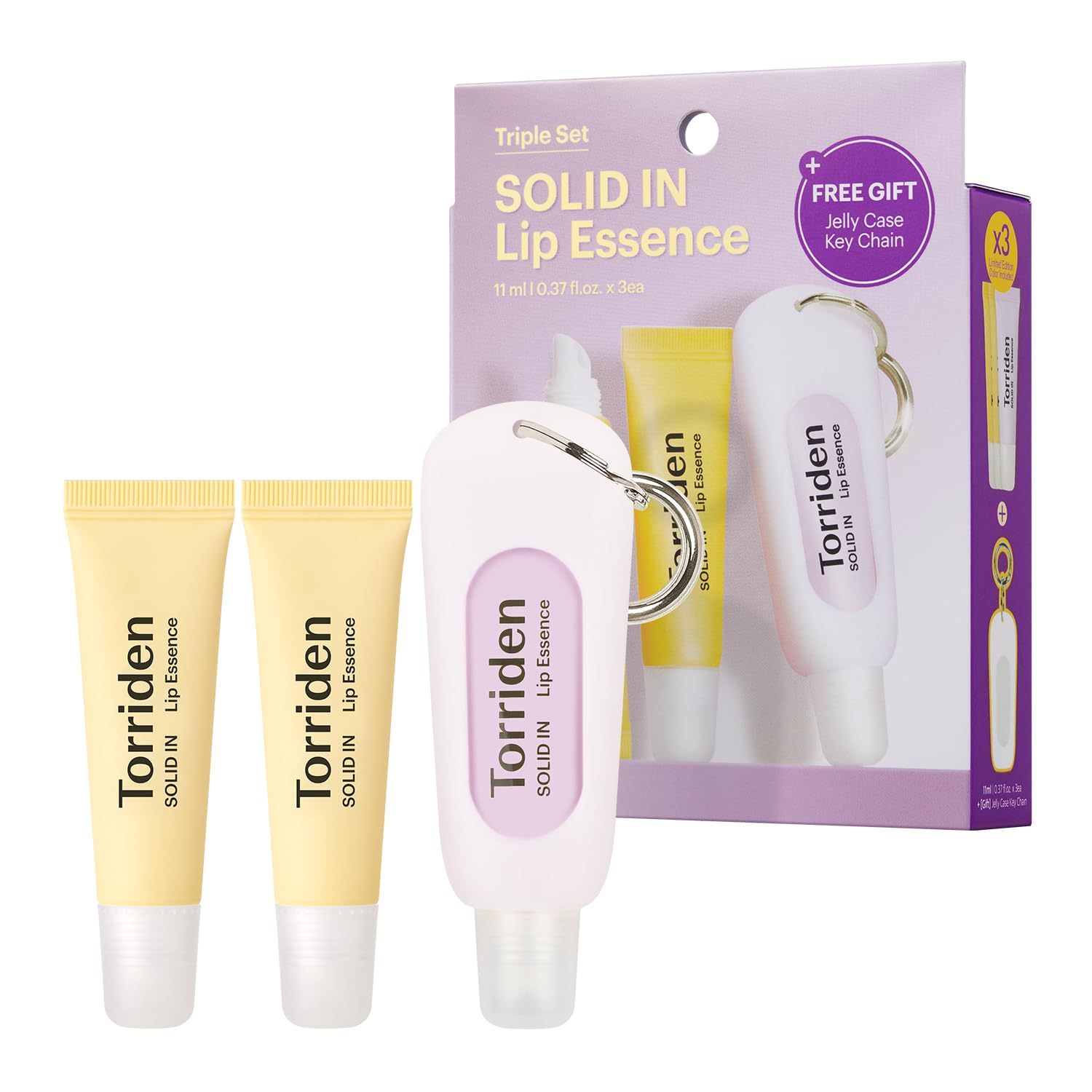 Torriden Solid Ceramide Lip Essence bottle shows rich, non-sticky moisture.