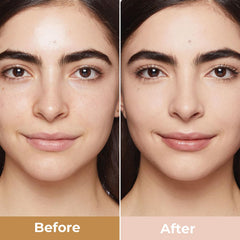 TOSOUATOP color-changing foundation application demonstrates skin tone matching.
