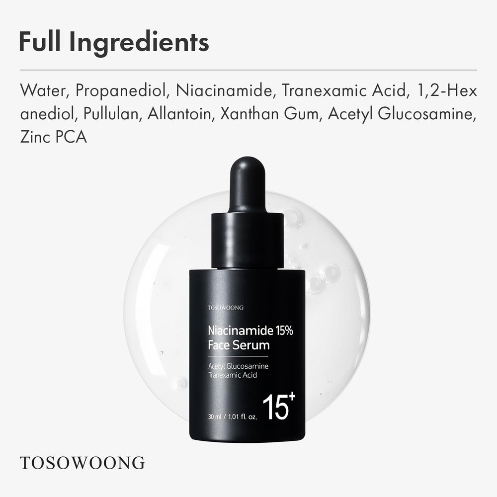 TOSOWOONG Niacinamide 15% serum application drops for daily use