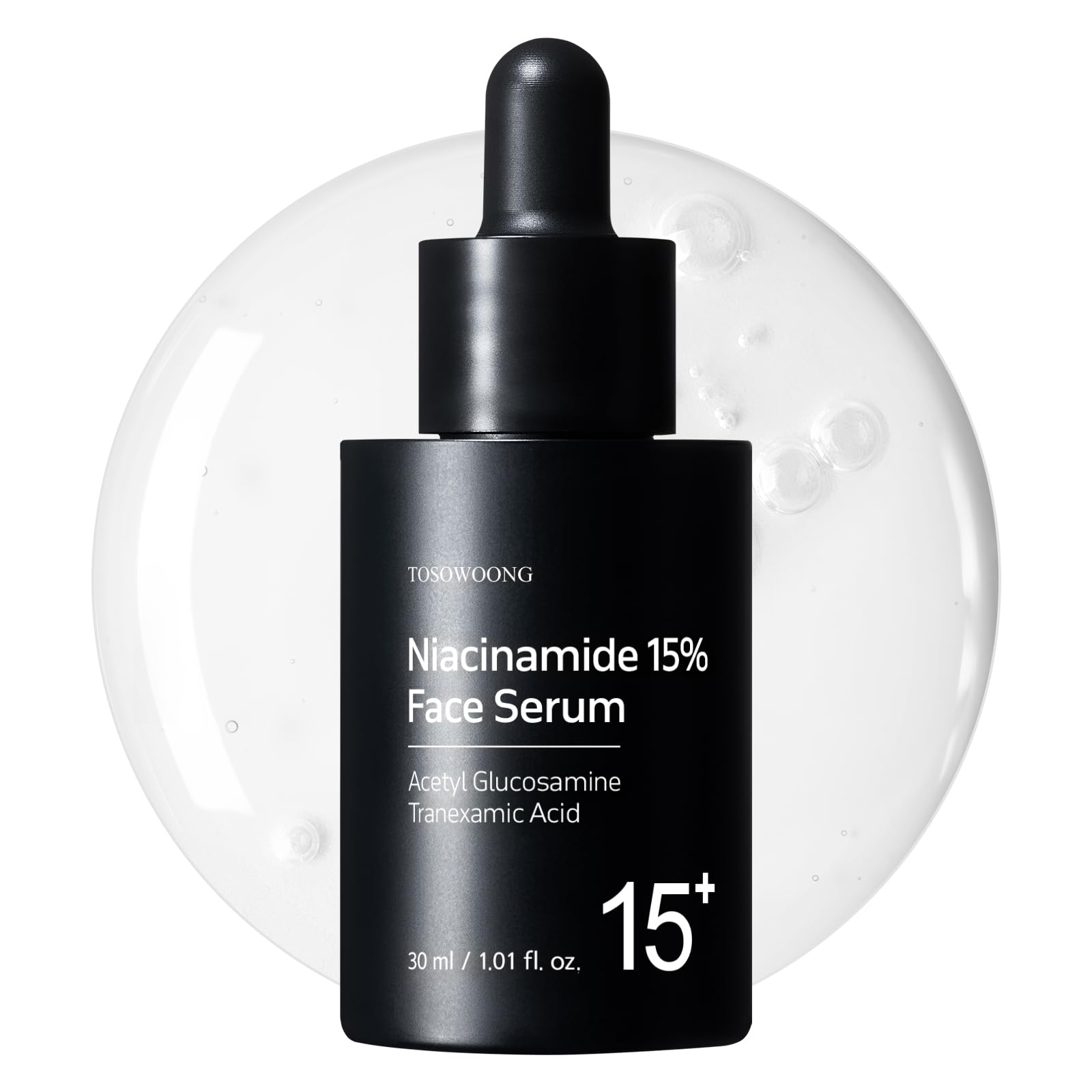 TOSOWOONG Niacinamide 15% serum bottle for pore refinement and radiant skin