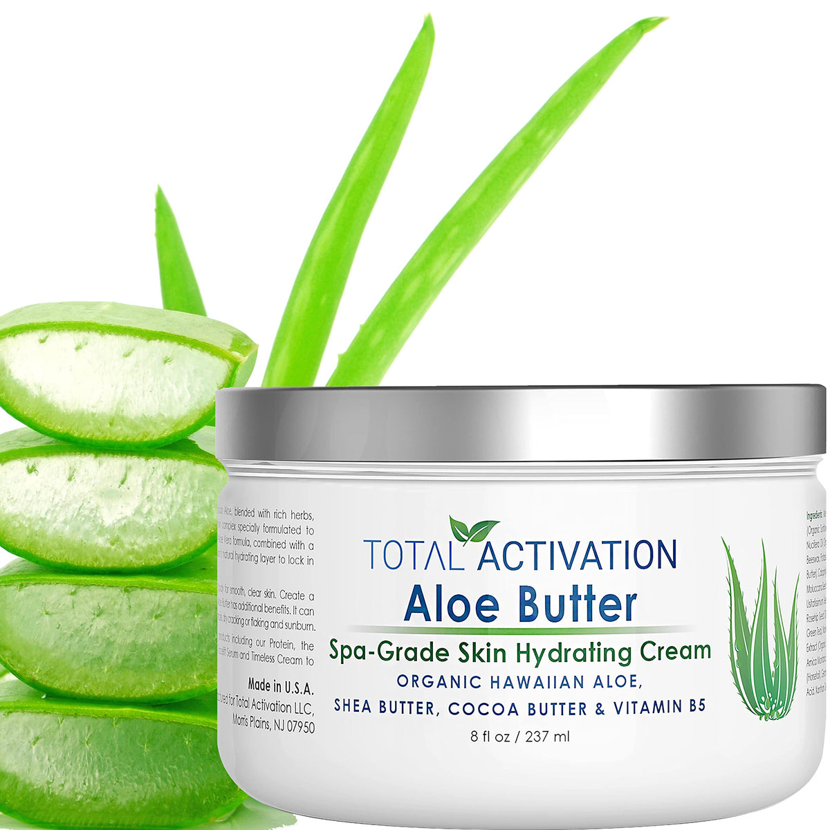 Total Activation Aloe Vera Cream for the face with deep hydration and a light feel.