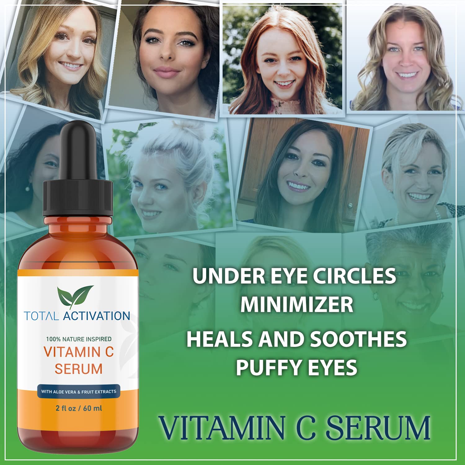 Total Activation Morning skincare routine featuring the Vitamin C Serum
