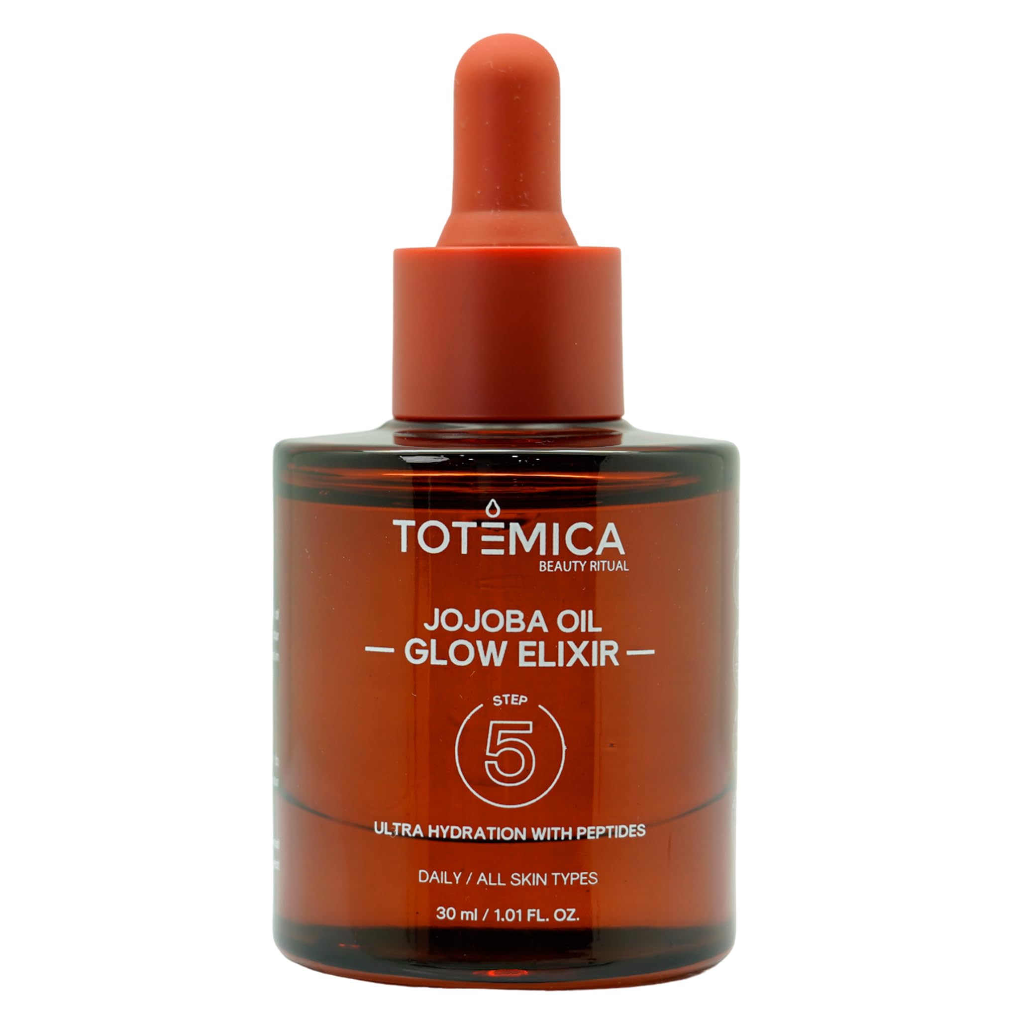 Totemica Jojoba Oil Glow Elixir bottle showing lightweight hydration for all skin types