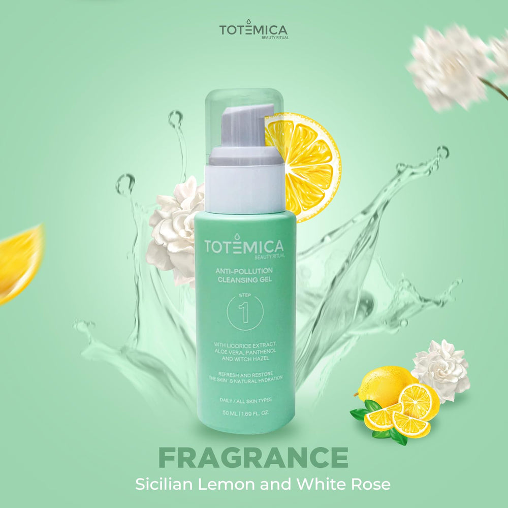 Totemica sensitive skin cleanser texture close-up with gentle foam