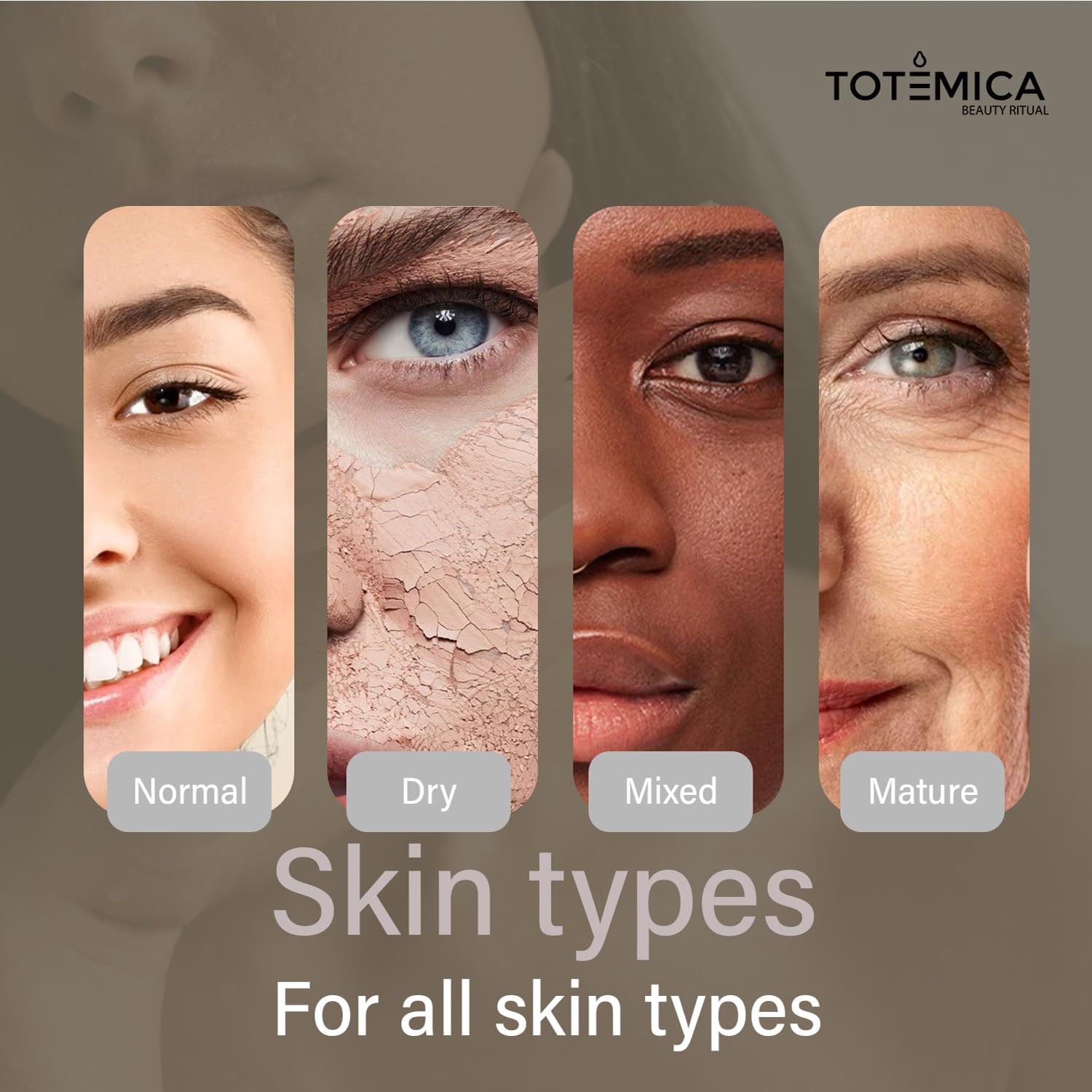 Totemica travel-size cleanser tucked in a bag for travel routines