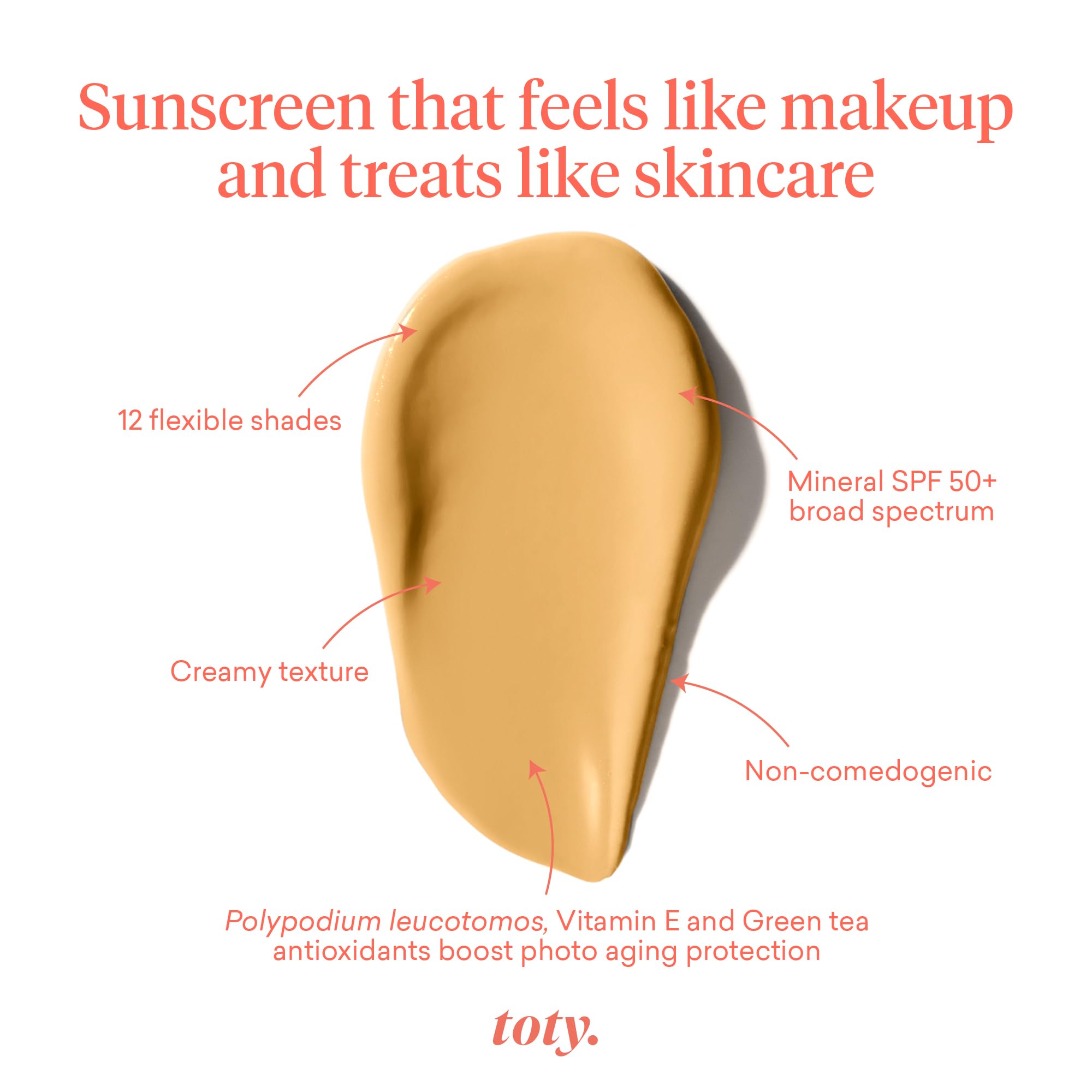 Close-up of Toty Lumina CC Cream pump showing smooth, even application