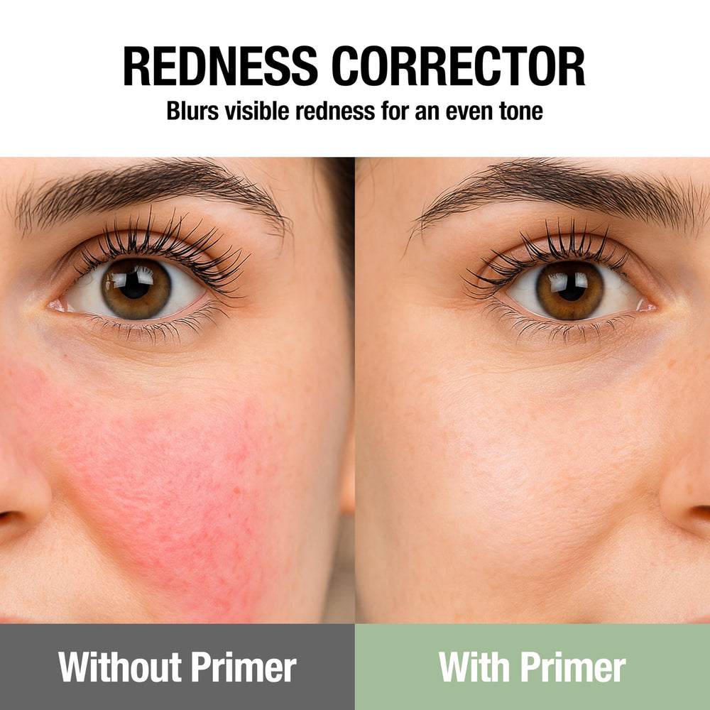 Touch in Sol green-toned base swatch balances redness before foundation.