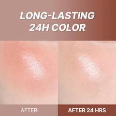 Touch in Sol In My Heart Stick Blush used as cheek shading