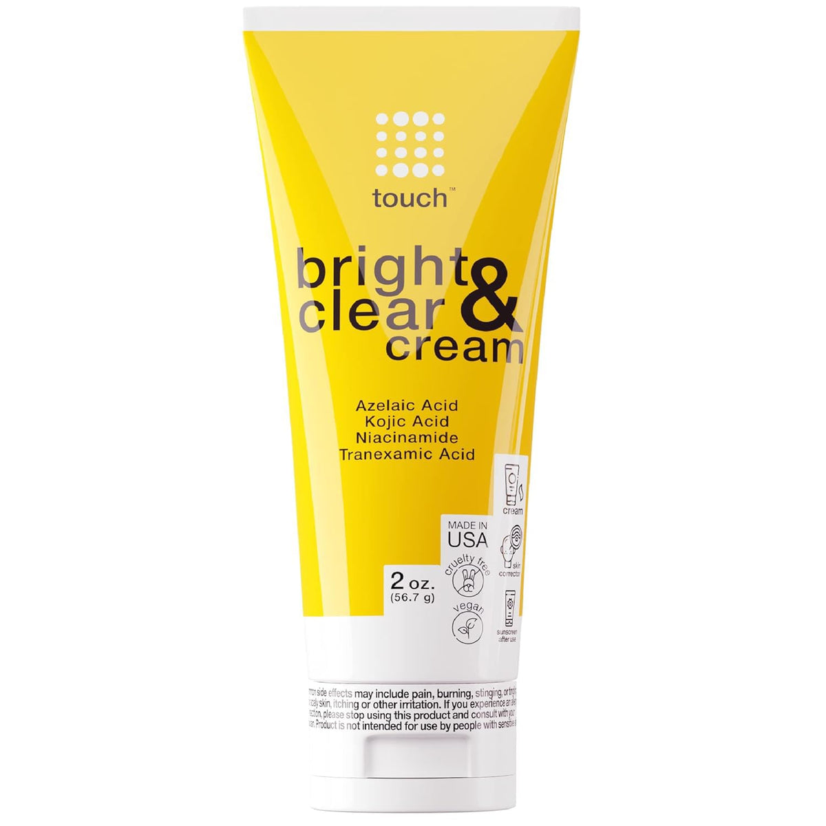 TOUCH Radiance Cream jar front for a luminous, even complexion.
