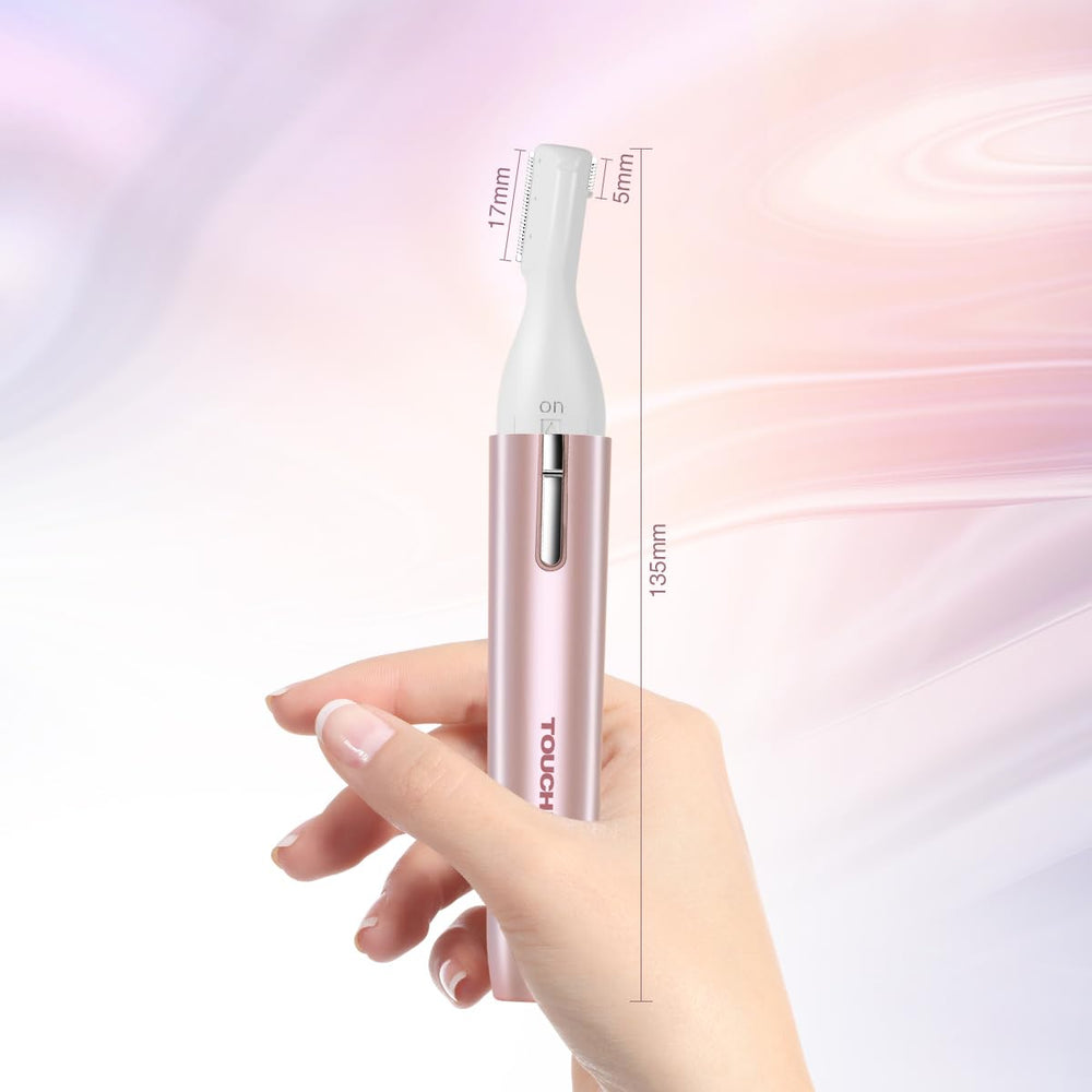 Skin-safe TOUCHBeauty trimmer minimizes pulling and irritation.