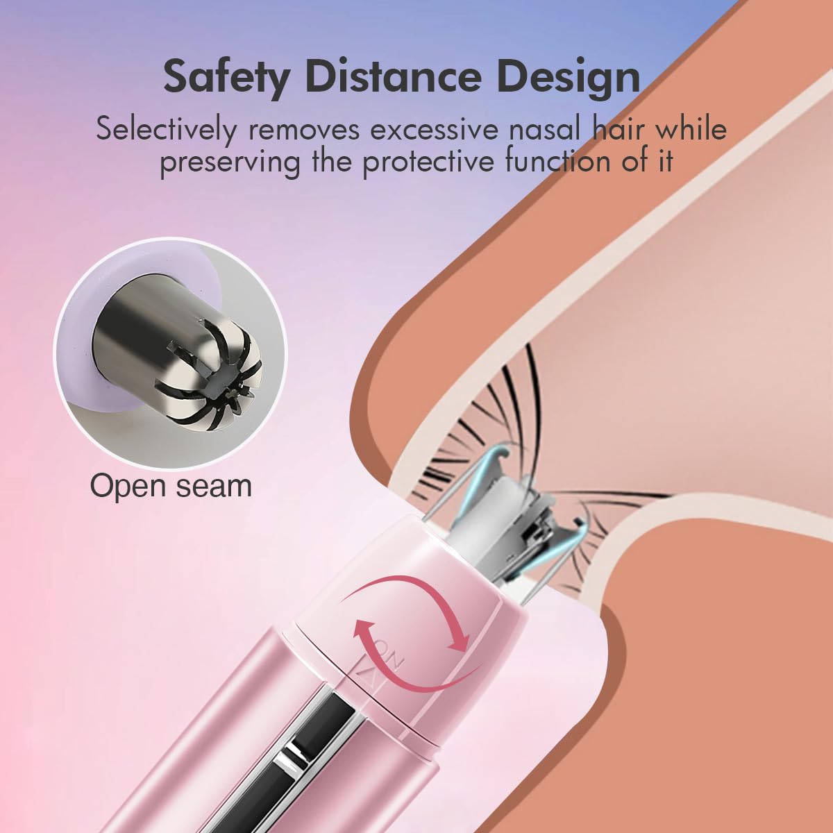 Washable blade head for easy cleaning after use with TOUCHBeauty.