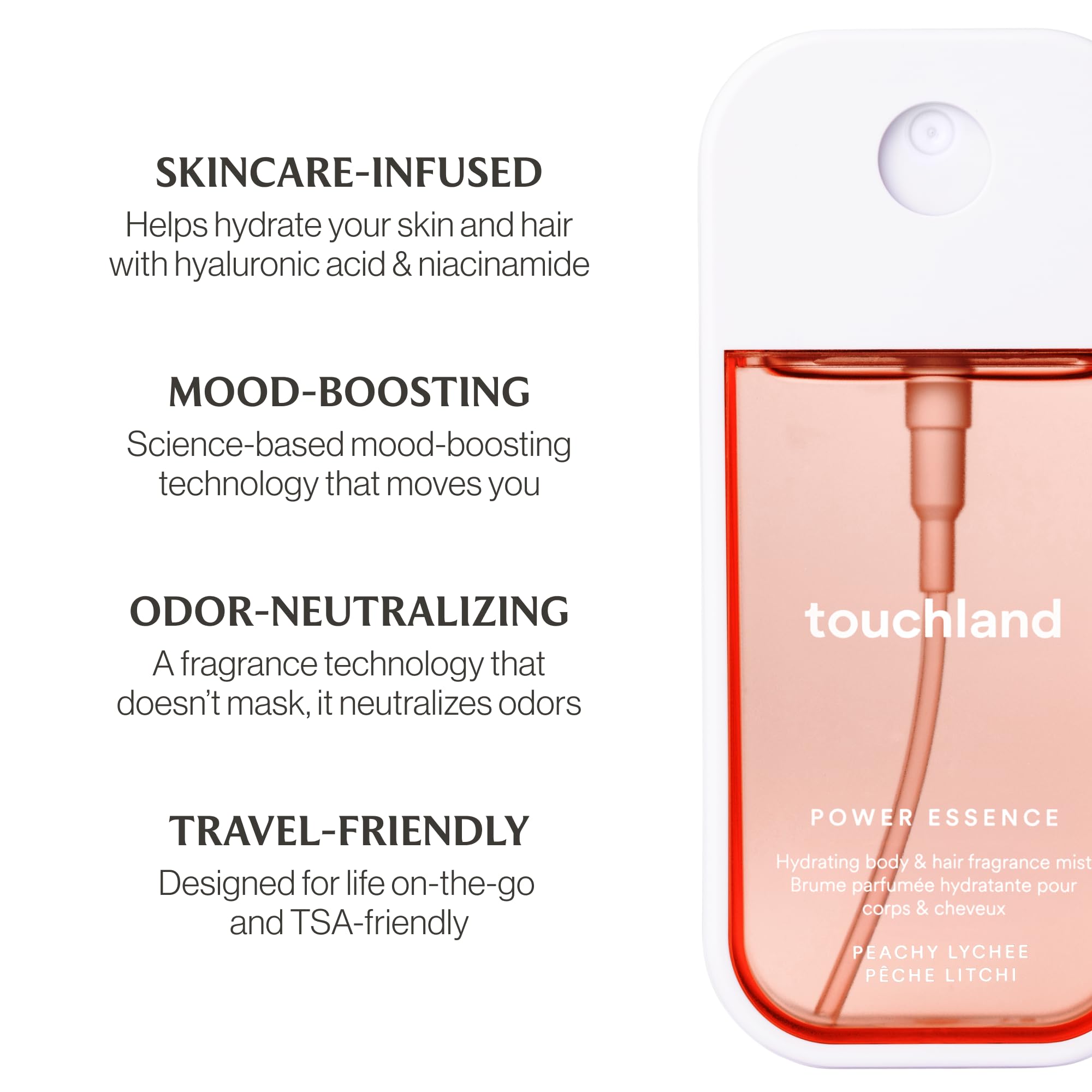 Touchland Fruity Crush duo in a travel ready setup.