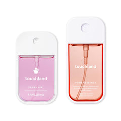 Touchland Peachy Lychee body mist bottle for on the go.
