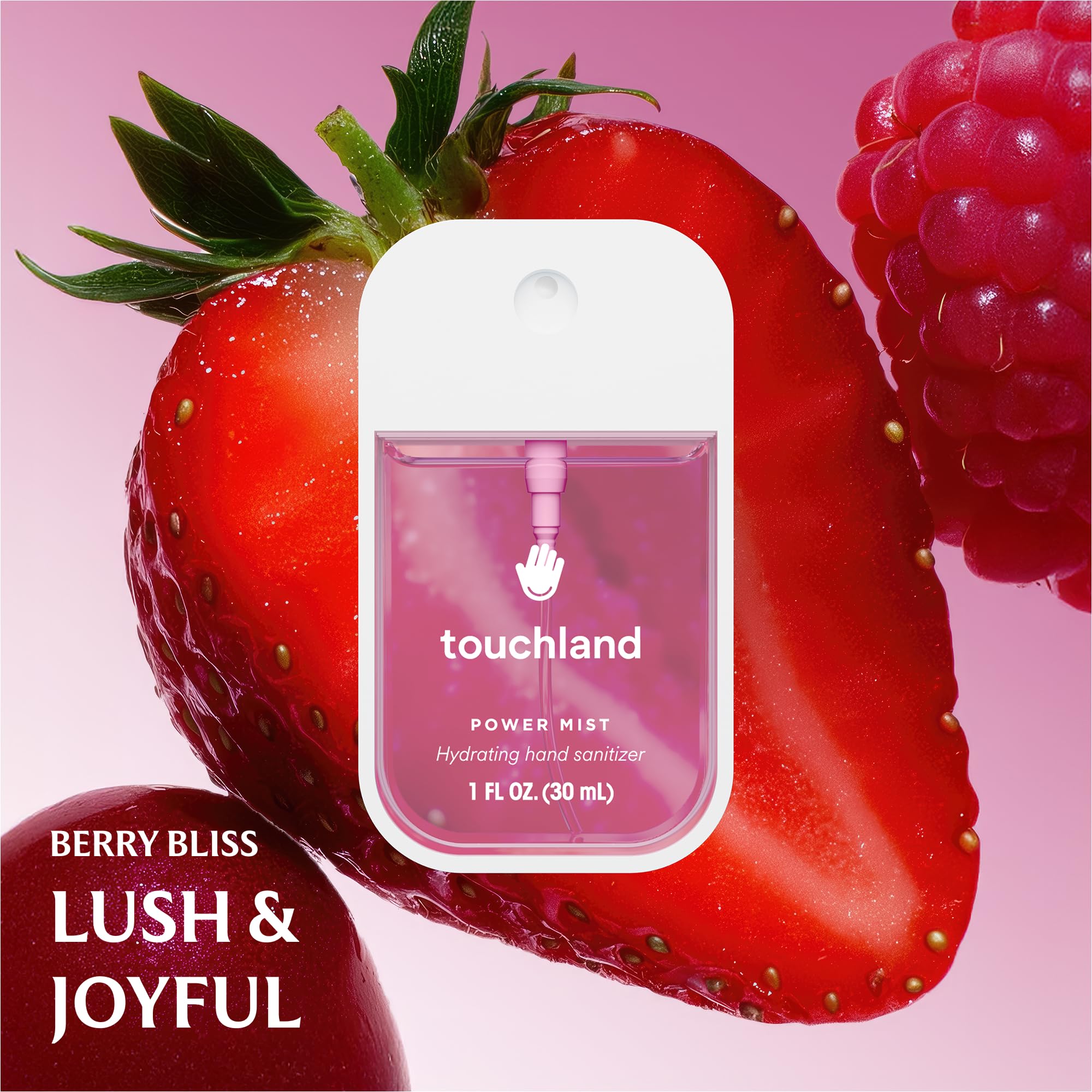 Touchland travel set box shown for easy carry.