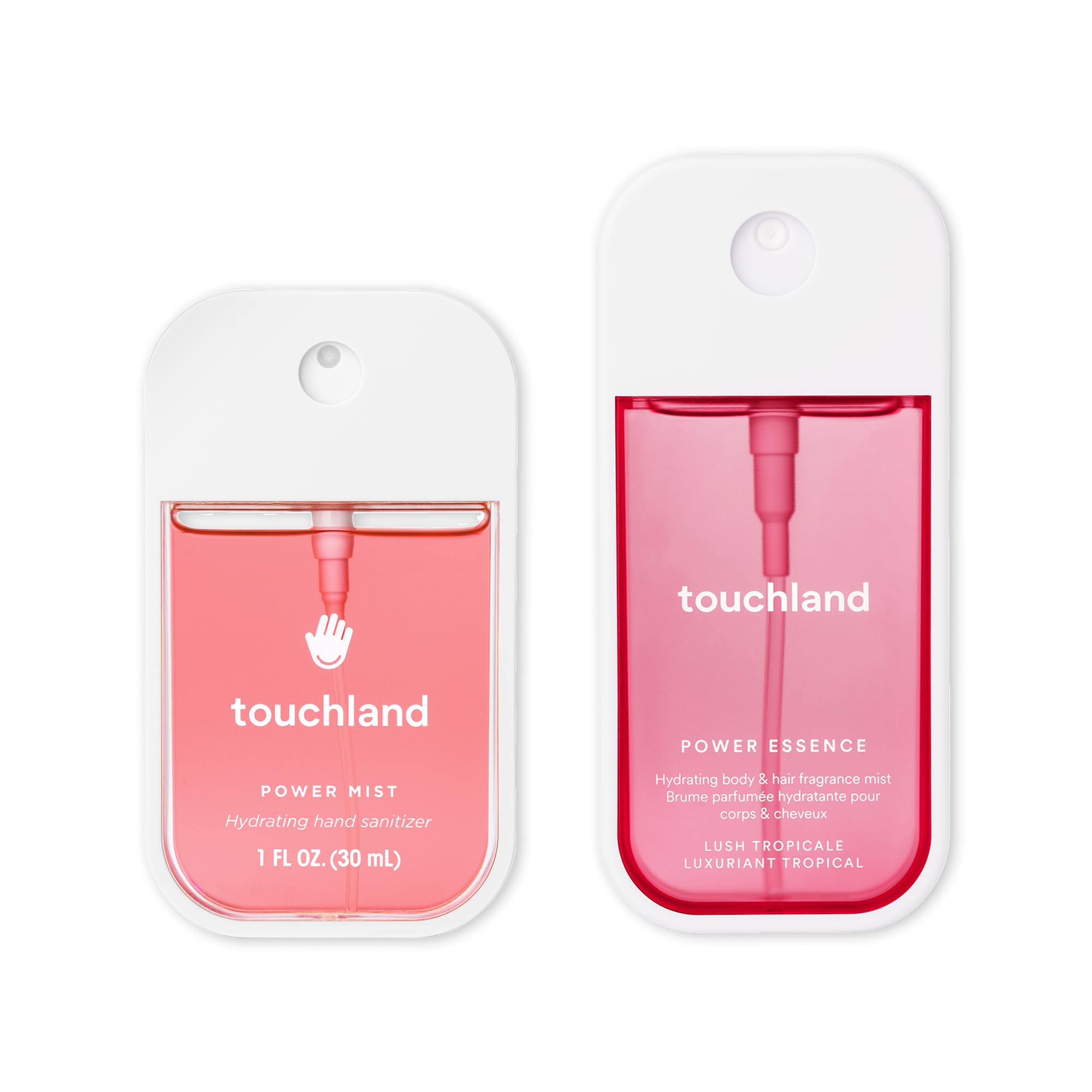 Touchland JUICY ESCAPE bottle pour showcases travel-friendly design.