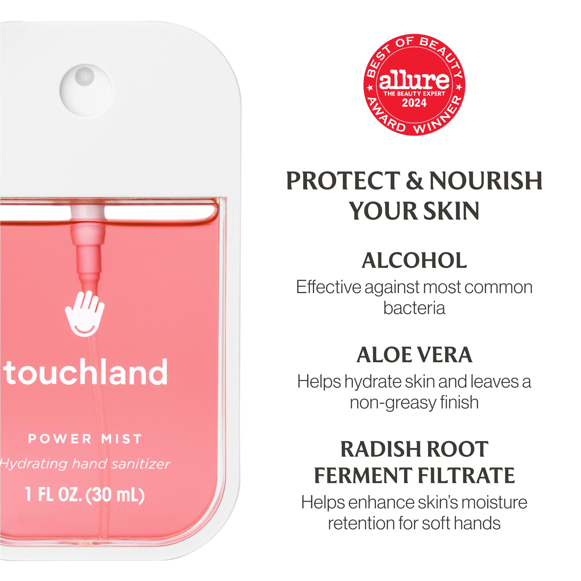Touchland JUICY ESCAPE travel case shows compact setup for bags.