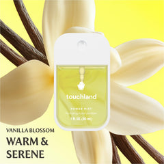 Touchland Vanilla Indulgence travel set packaging, compact and travel-ready.