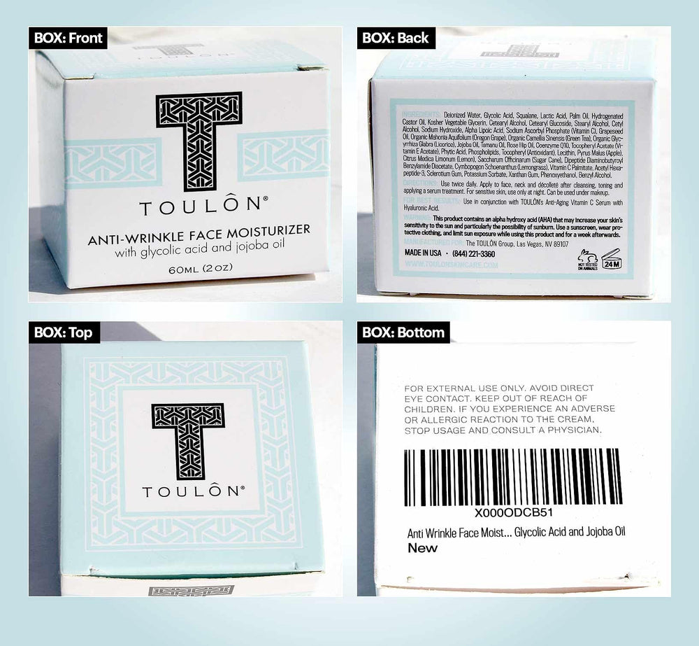 TOULON Glycolic Acid Cream 10% hand application demonstrates creamy texture and hydration