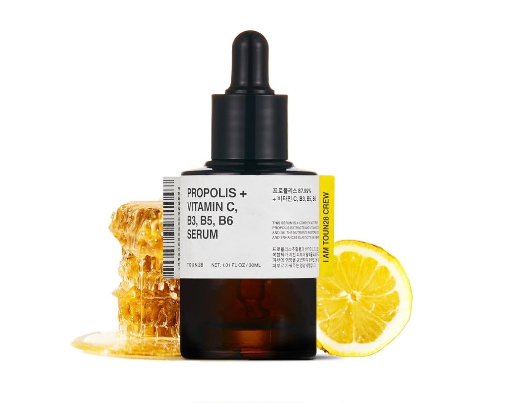 TOUN28 Propolis Vitamin C serum bottle front view showing soothing hydration for dry skin