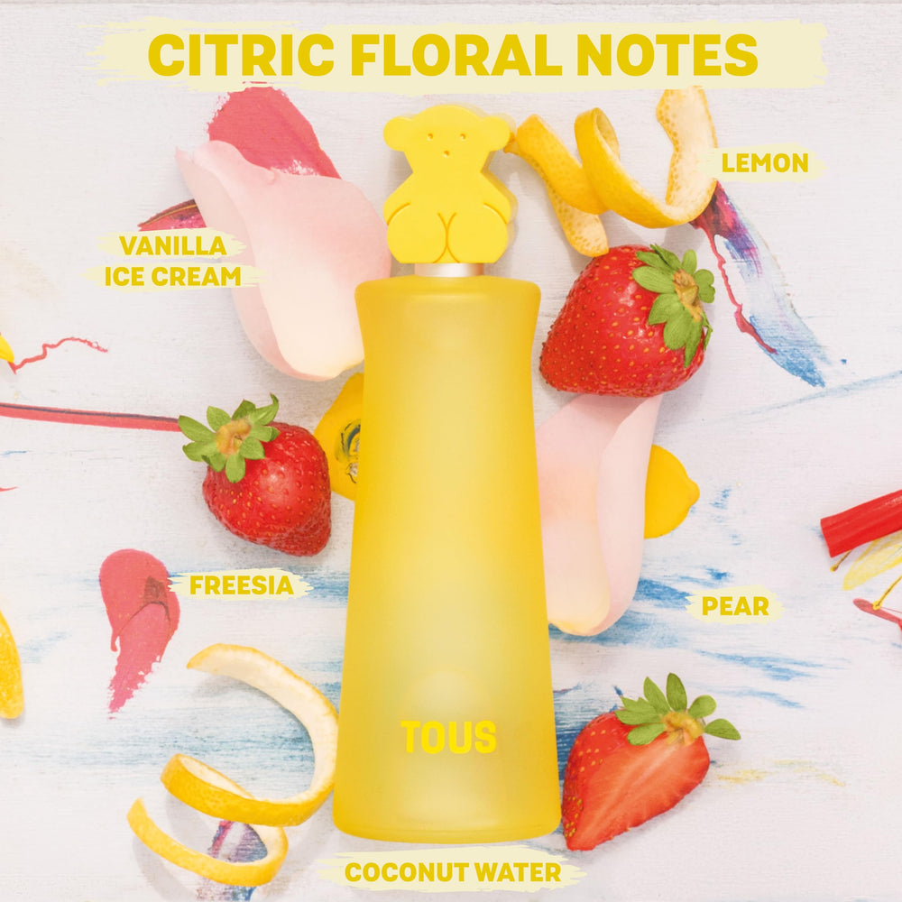 TOUS Kids bottle cap closeup showing secure spray mechanism for daily use