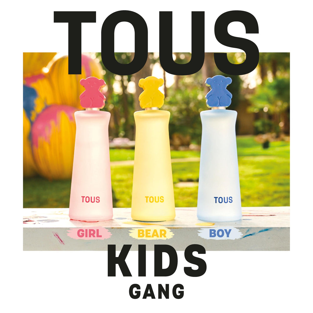 TOUS Kids everyday use scene with fragrance and playful accessories