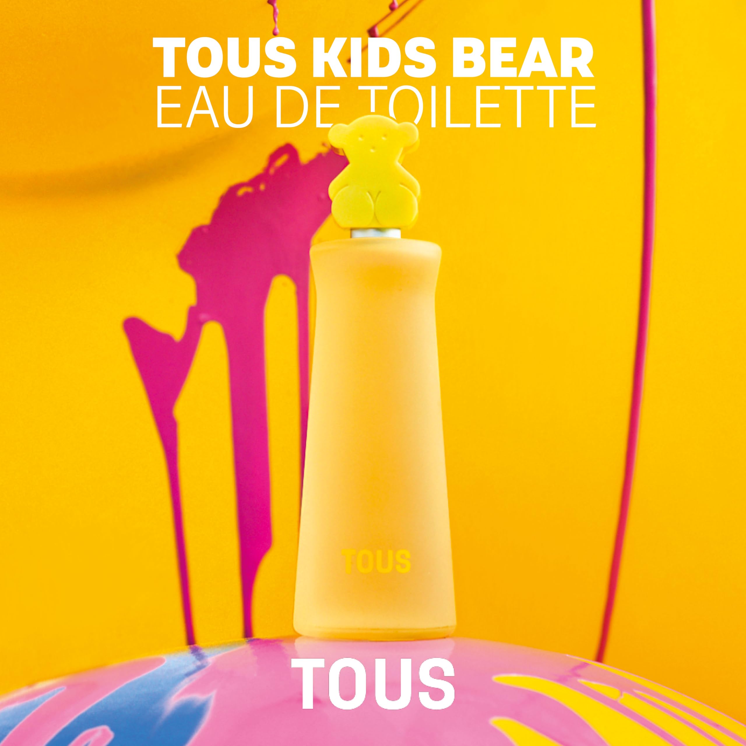 TOUS Kids fragrance notes closeup highlights pear, coconut, freesia, vanilla ice cream blend