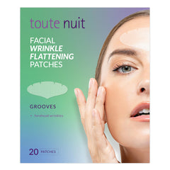 Toute Nuit Wrinkle Patches groove coverage smooths forehead lines overnight.