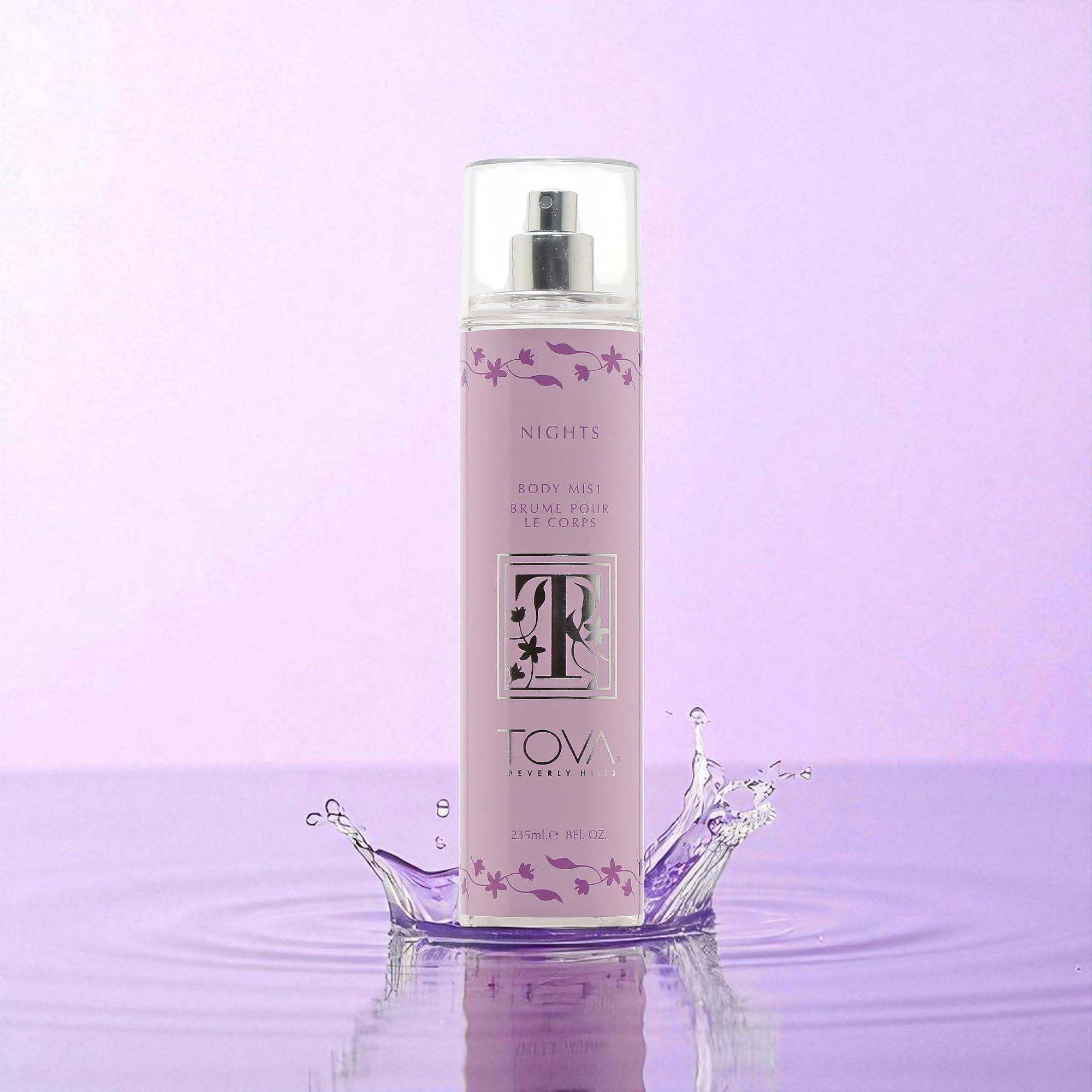 Packaging and box highlight USA-made, cruelty-free origins of Tova Nights.