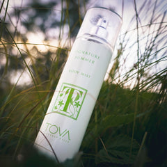 Tova Signature Summer bottle side angle ideal for on-the-go scent uplift.