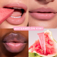 LipSoftie sheer pink tint close-up showing gloss