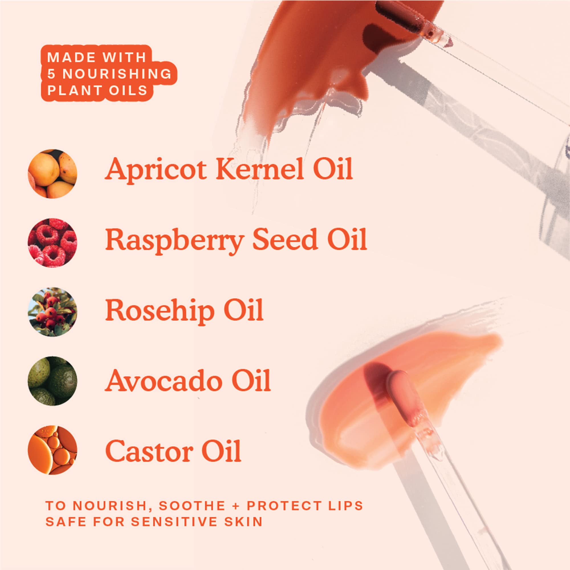 Tower 28 ShineOn Lip Jelly XOXO ingredients oils highlight nourishing benefits.