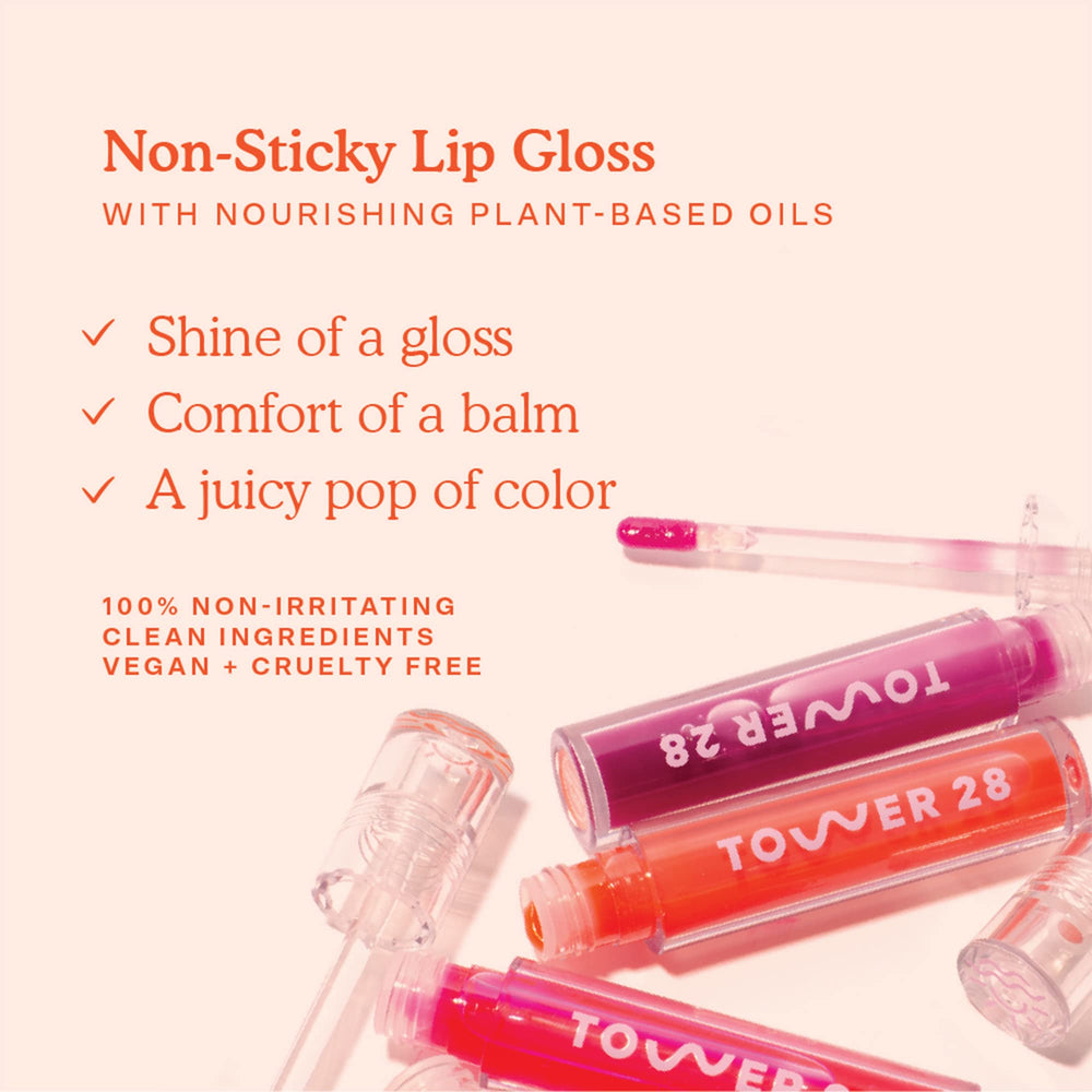 Tower 28 ShineOn Lip Jelly XOXO swatches reveal versatile shades.