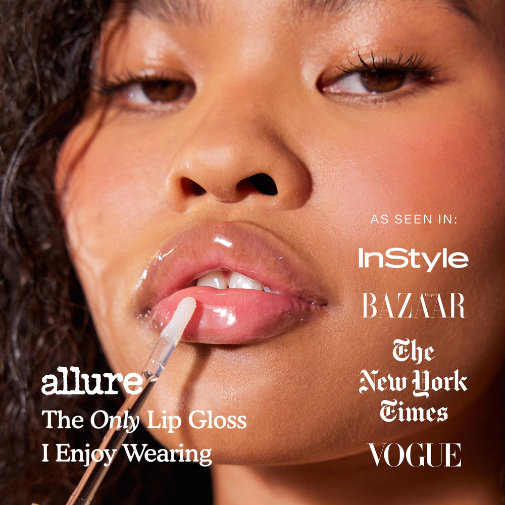 Tower 28 ShineOn Milky Lip Jelly vegan cruelty free label emphasizes clean beauty.