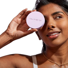 Tower 28 soft matte finish close-up highlights shine diffusion without cakiness