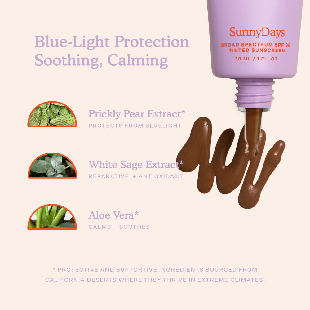 Tower 28 SunnyDays ingredients aloe-prickly-pear visible Topanga-65 soothing care.